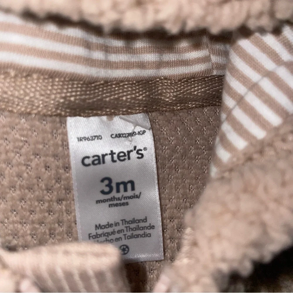 Carter’s Baby Boys 3-Month Fleece Hooded Outfit